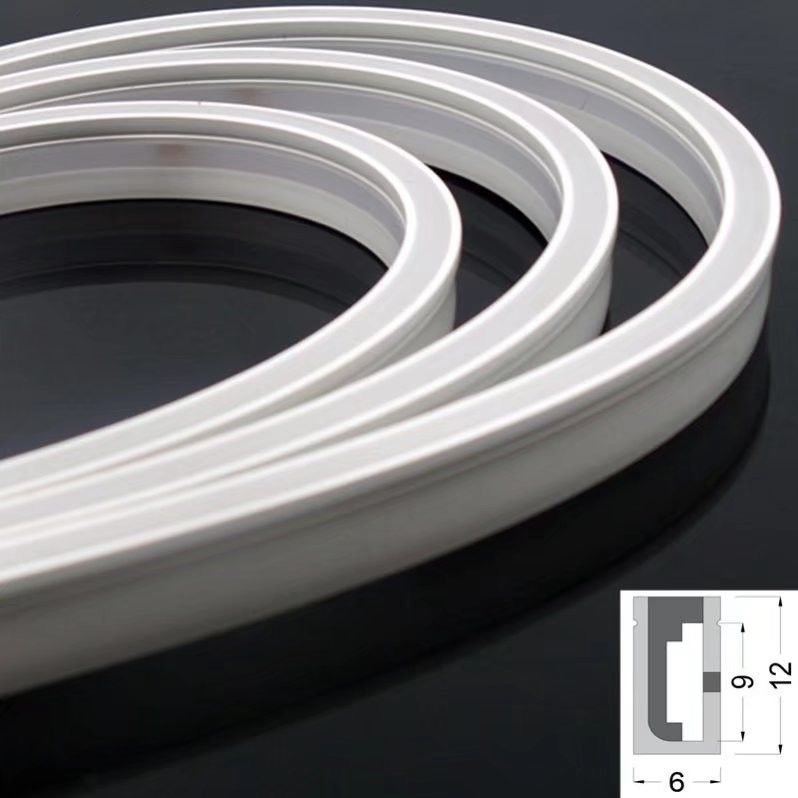 Het geleide van het de Lichtensilicium van de Neonlichtip65 IP67 Flexibele Zijkromming de Decoratieneon leidde 0612 10W 24V Geen Vlekverlichting SMD2835