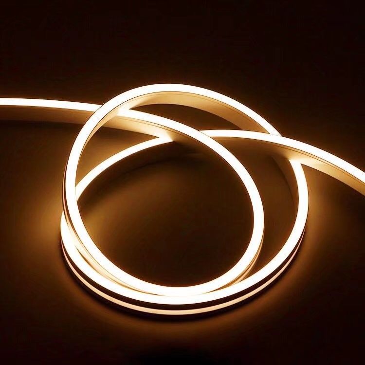 Silicium Waterdichte Flexibele LEIDENE Neonstrook Lichte IP67 Warme Koude Witte gelijkstroom 12/24V voor Openlucht Binnendecor