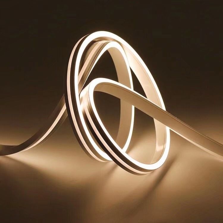 Silicium Waterdichte Flexibele LEIDENE Neonstrook Lichte IP67 Warme Koude Witte gelijkstroom 12/24V voor Openlucht Binnendecor