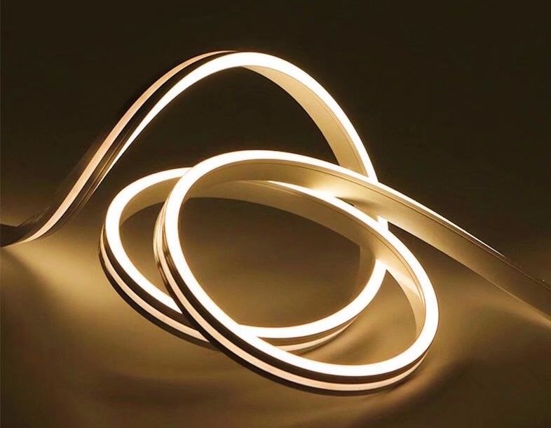 Silicium Waterdichte Flexibele LEIDENE Neonstrook Lichte IP67 Warme Koude Witte gelijkstroom 12/24V voor Openlucht Binnendecor