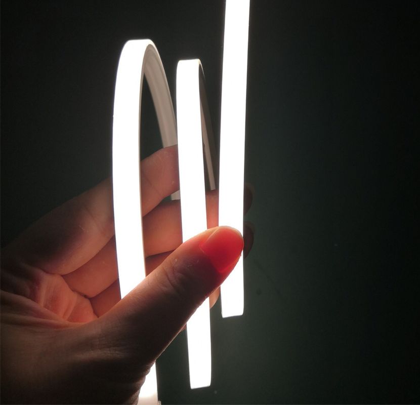 de geleide flexibel magneten van neonlichten24v klemmen installeren 3000K-geleide neon van strook het lineaire lichten