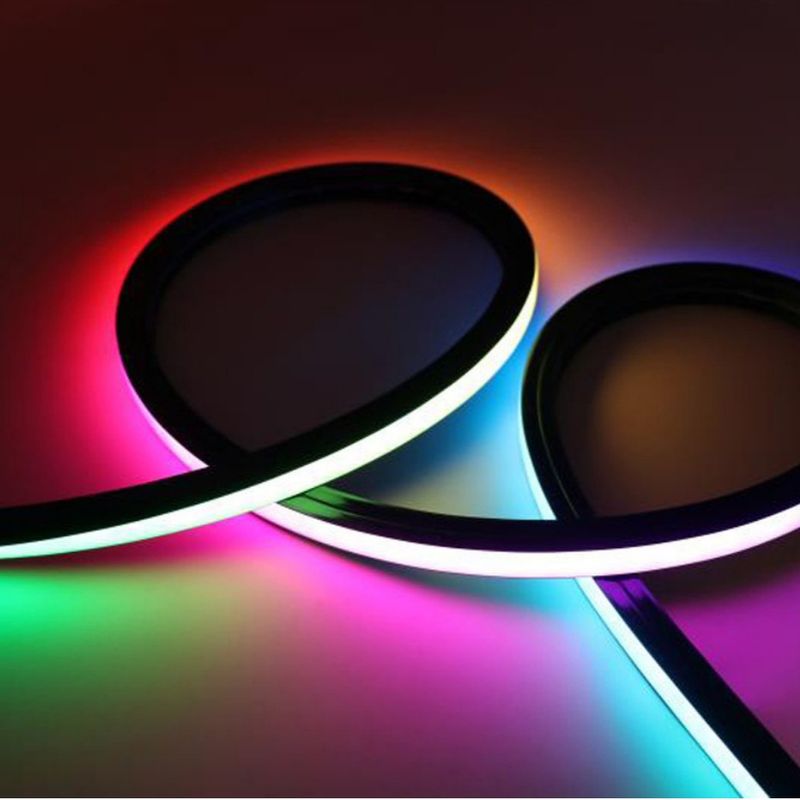 RGB LEIDENE Neonstrook Lichte Flexibele 24V 1616 de Decoratie 12W van het Siliciumhuis