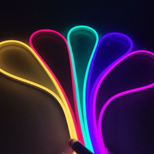 6x12mm van de Zachte LEIDENE Blauwe rode roze kleurrijke Smalle Decoratie IP65 Neon de Flexibele Strook 12V