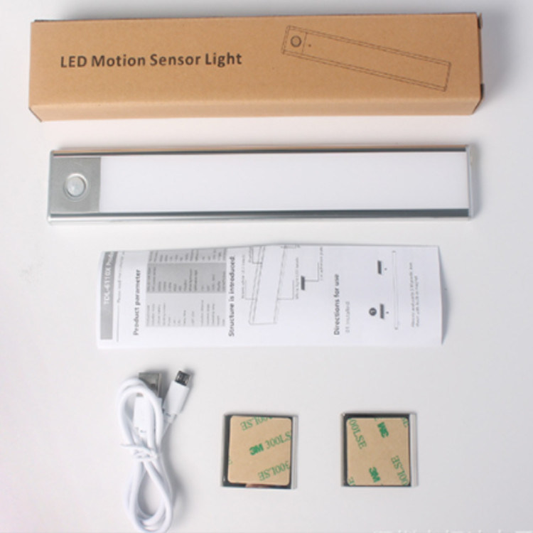 Van het draadloze Navulbare Flexibele LEIDENE van USB het Licht Bewegingssensorkabinet onder het Tegenlicht van de Kastverlichting