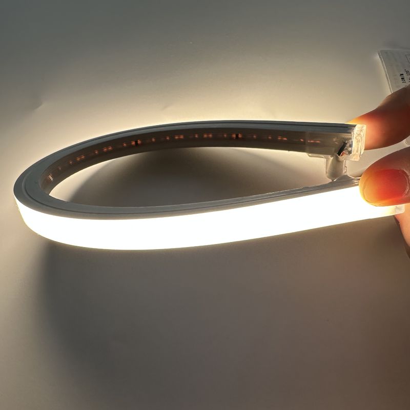 Het de Strooklicht van het siliconeneon maakt 16.4ft/5m Cuttable & het Aaneen te schakelen, RGB Kleur Veranderen waterdicht