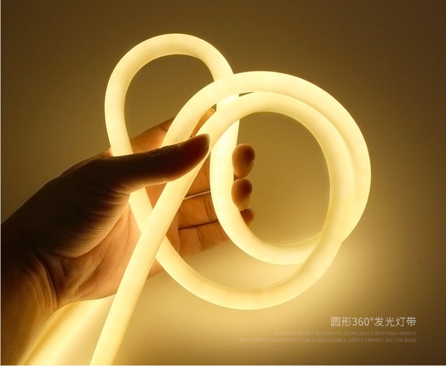 360° Flexibel de Strooklicht van het Stralingshoekneon 10W 24V om het Lichte Geleide Neon van de Siliconebuis