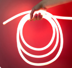 Van het LEIDENE van de het Neon de Flexibele Strook Siliconeneonlicht 24V IP67 Lichte Warme Witte Kleur